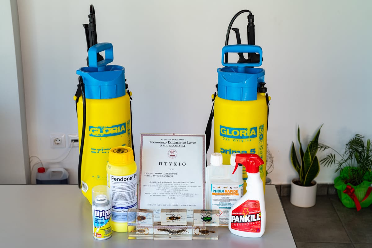 Εφαρμογές χαμηλού ψεκασμού απεντόμωσης απο πτυχιούχους